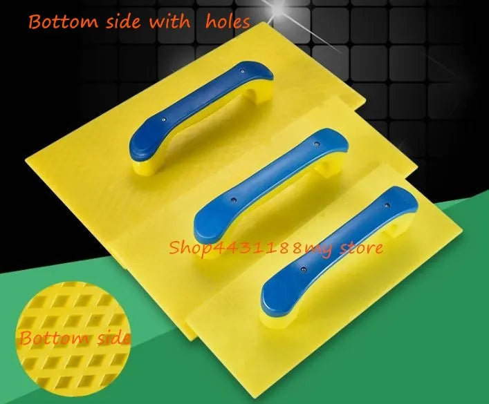 1pcs 370*190*5mm Tempered plastic plaster trowel back with holes construction concrete hand tool for Diatom mud/ fiber cement