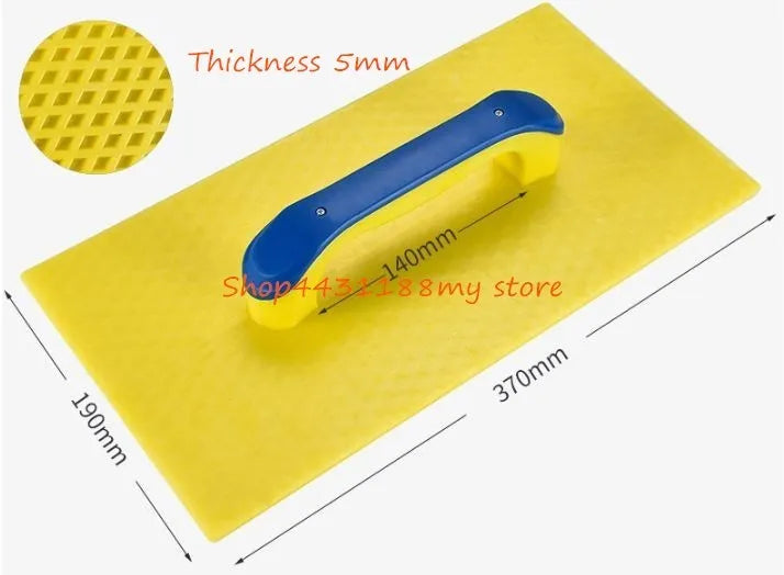 1pcs 370*190*5mm Tempered plastic plaster trowel back with holes construction concrete hand tool for Diatom mud/ fiber cement