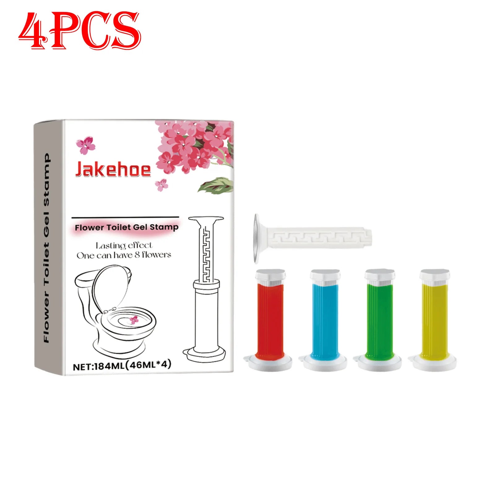 4/8/12/20PCS Toilet Bowl Cleaning Gel, Bathroom Deodorizer & Freshener, Odor/Stain Removal, Long Lasting Fragrance, Easy to Use