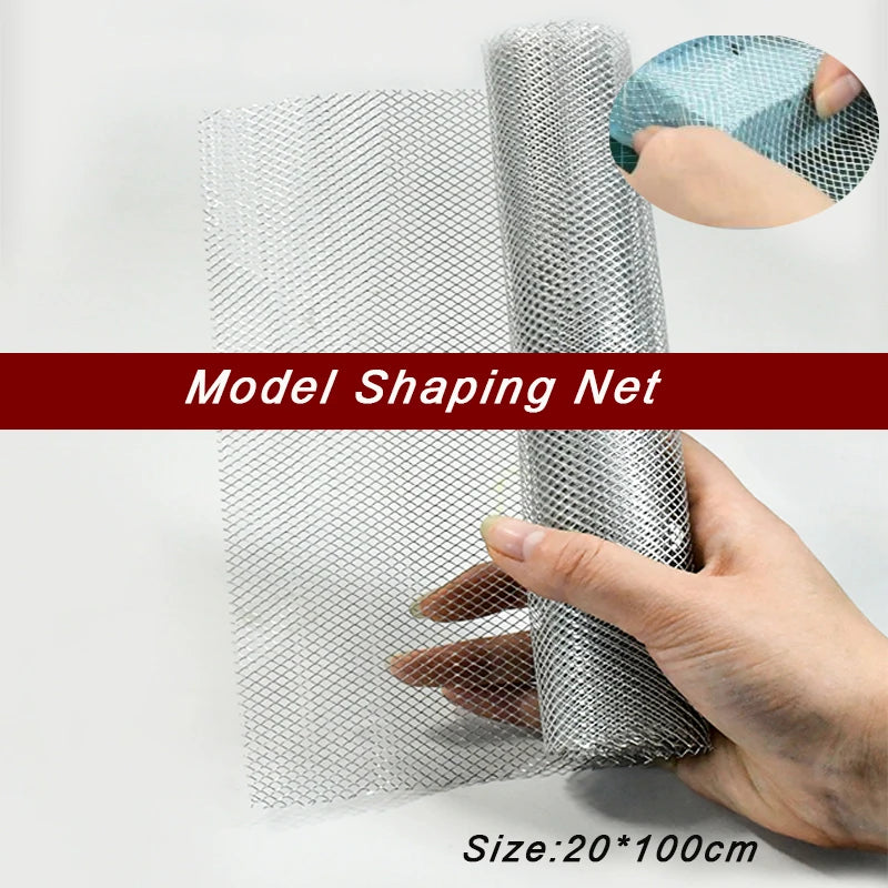 1pc Diy Model Making Materials Terrain Mesh Fence Model For Building/House Sand Table Scene Materials Diorama Kits 20*100cm