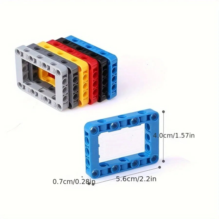 5Pcs 64179 High-Tech 5x7 Open Center Liftarm Bricks Toy For Technical MOC DIY Buildings Blocks Compatible Kids Toys