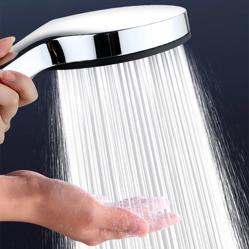5 Modes Big Panel Pressure Boost Shower Head With Filter Adjustable Spray Nozzle Massage Shower Faucet Bathroom Accessorie