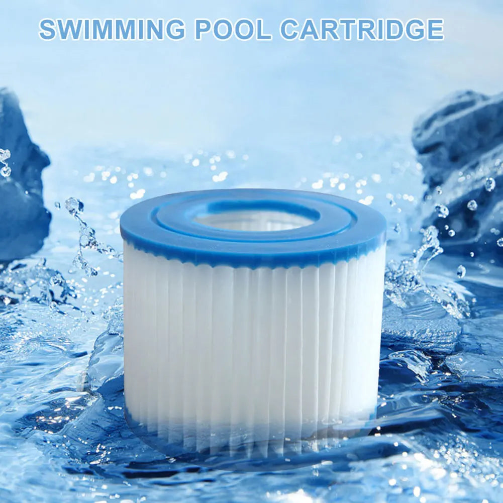 1-10pcs Type VI Hot Tub Filter Soft Rubber Ends Spa MSPA Filter Cartridge Reusable SPA Pump Replacement Kit for Swimming Pool
