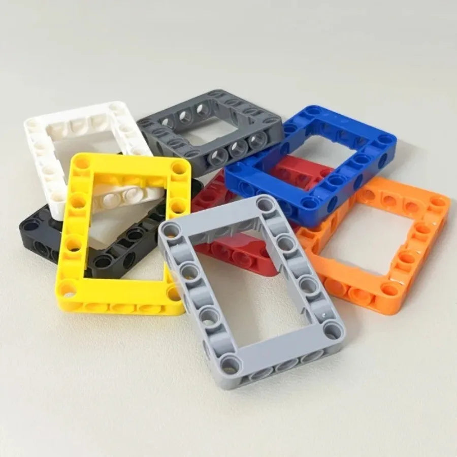 5Pcs 64179 High-Tech 5x7 Open Center Liftarm Bricks Toy For Technical MOC DIY Buildings Blocks Compatible Kids Toys