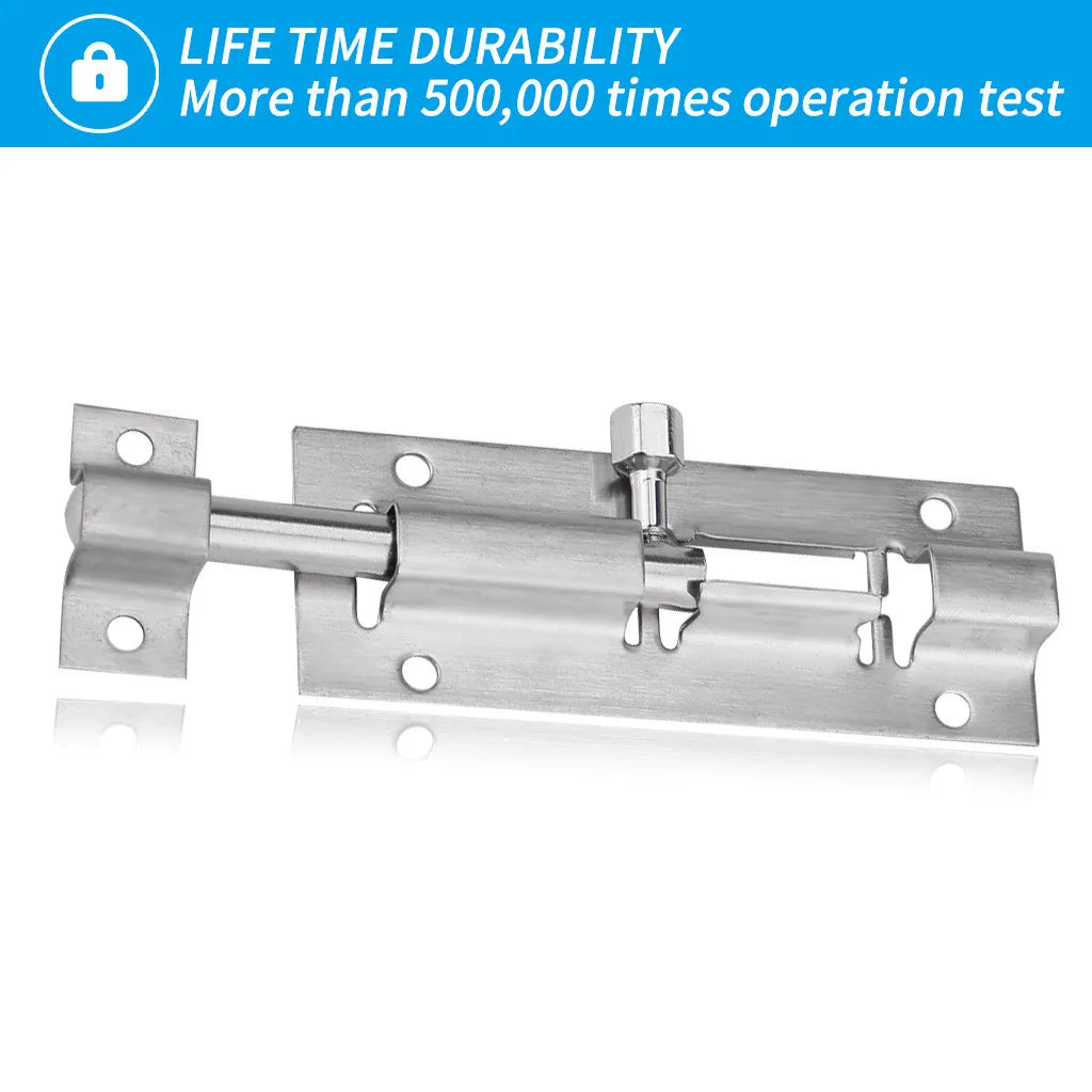 2pc Stainless Steel Door Security Lock Buckle Window Latch Thickened Sliding Gate Tower Bolts Latch Catch Home Hardware
