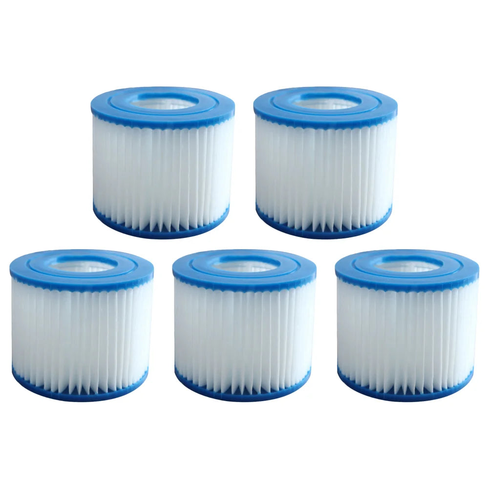 1-10pcs Type VI Hot Tub Filter Soft Rubber Ends Spa MSPA Filter Cartridge Reusable SPA Pump Replacement Kit for Swimming Pool