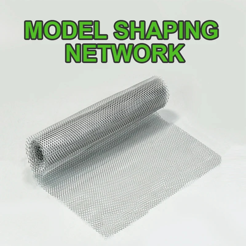 1pc Diy Model Making Materials Terrain Mesh Fence Model For Building/House Sand Table Scene Materials Diorama Kits 20*100cm